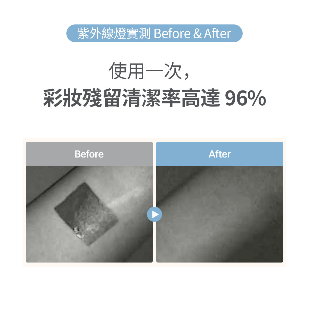 bttr Milk to Foam 使用前後 - 彩妝皮脂與毛孔髒污清除